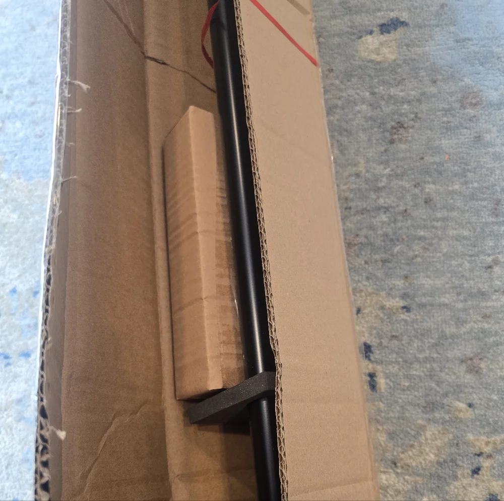 Crate&Barrel Black Curtain Rod Brackets Set 48-88 Inches Inches